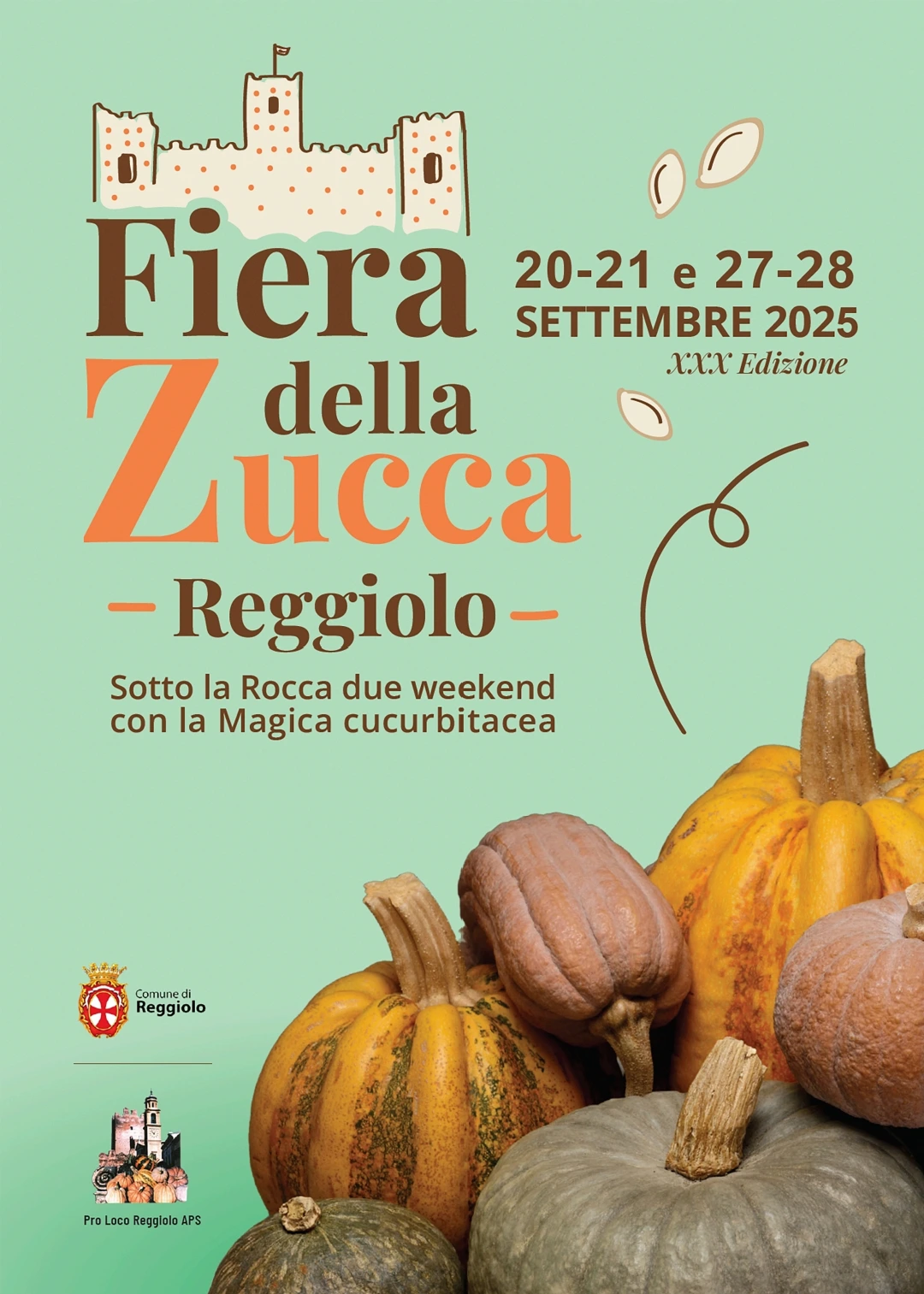Programm der Fiera della zucca in Reggiolo: Kürbismesse in der Food Valley
