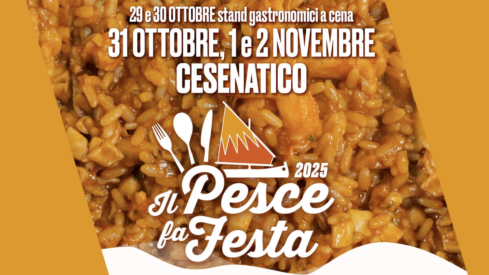 Das Programm des Fischfestes Il pesce fa festa in Cesenatico, (Emilia Romagna)