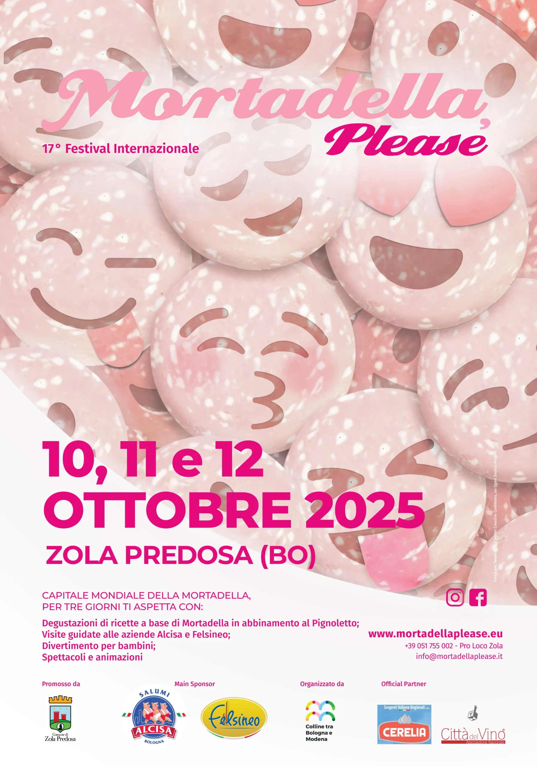 Das offizielle Programm des Festivals „Mortadella, please”, gewidmet der italienischen Mortadella Bologna Igp/g.g.A. in Bologna - ein Genussevent im Food Valley