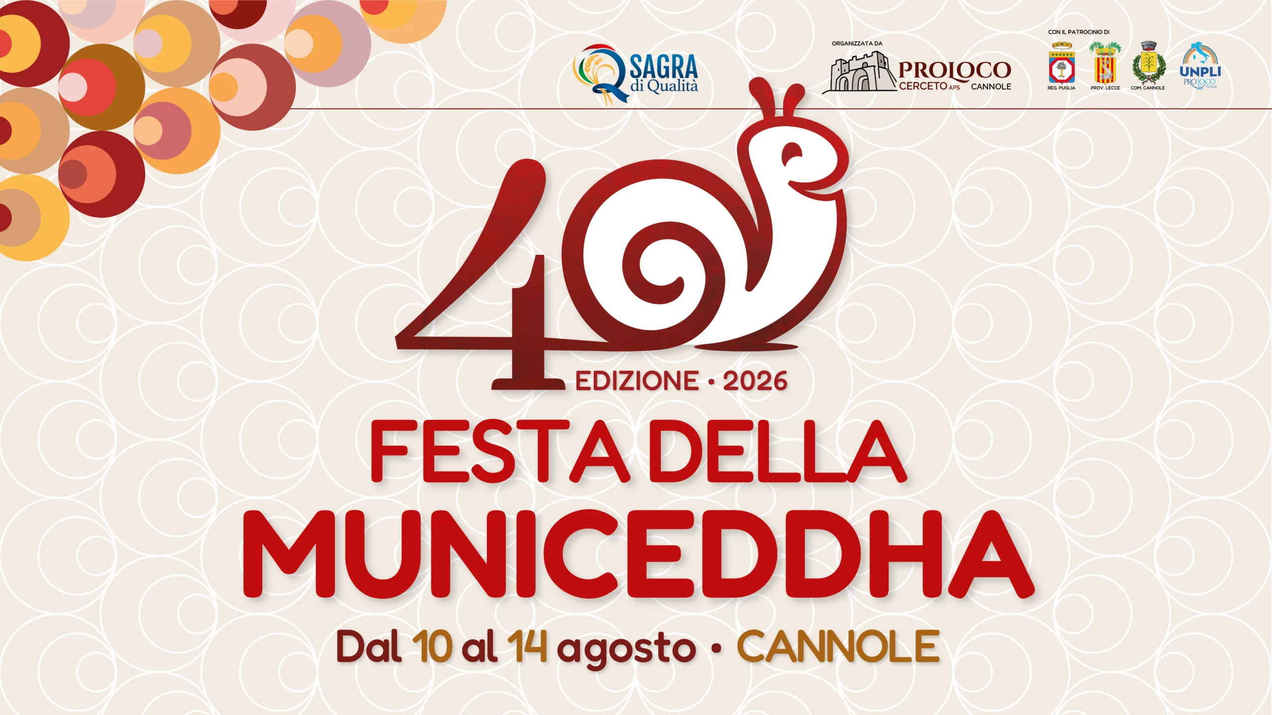 Dieses Volksfest, organisiert vom lokalen Verein Pro Loco Cerceto (gegründet am 4. Dezember 1984) feiert eine besondere Delikatesse der Region: die Municeddha, eine kleine essbare Landschnecke, die fester Bestandteil der apulischen Küche ist.