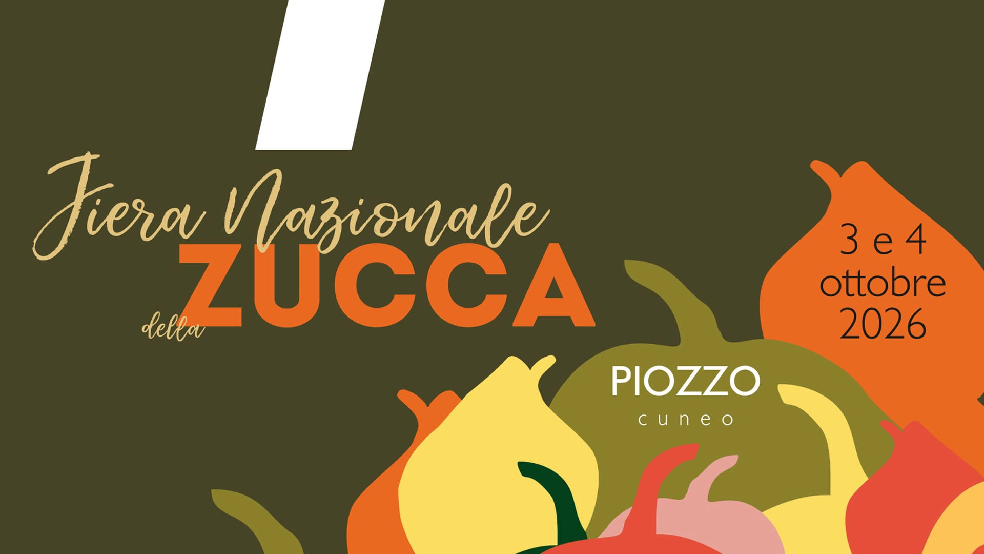 Die nationale Kürbismesse wird vom lokalen Verein Pro Loco von Piozzo APS in Zusammenarbeit mit der Gemeinde seit 1994 organisiert. Diese Kürbismesse in Piemont ist ein wichtiger Treffpunkt für Verbraucher:innen, Agronomie- und Gastronomiebegeisterte sowie für kulinarisch interessierte Touristen und Besucher:innen aus dem In- und Ausland.