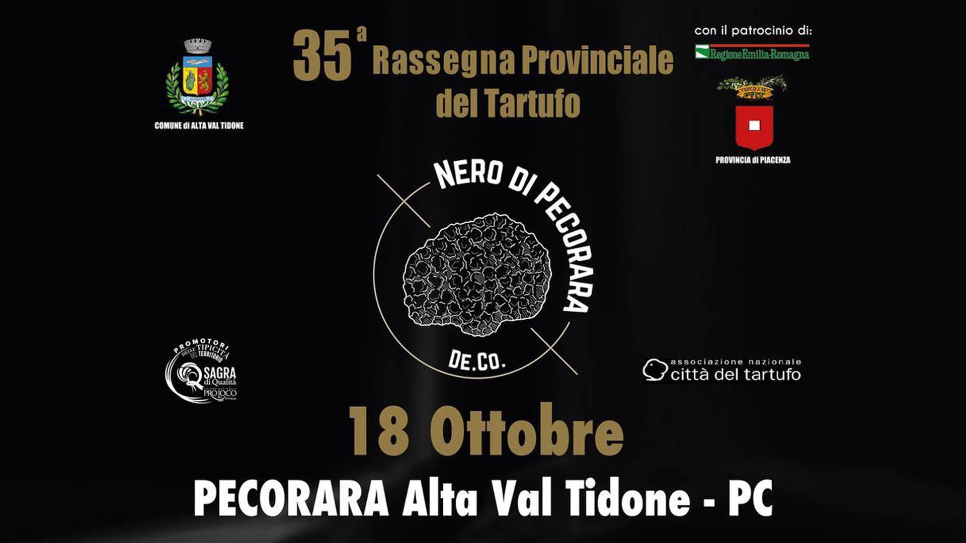 Diesen Sonntag findet in der Gemeinde Pecorara in Alta Val Tidone die 35. Trüffelmesse und Ausstellung von Waldprodukten – Rassegna provinciale del Tartufo e dei prodotti del sottobosco.
